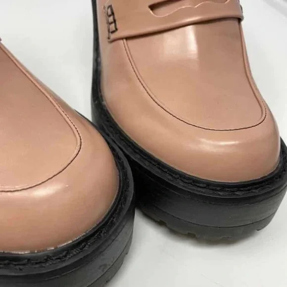 Madden Girl Size 9 Blush Pink Kassidy Platform Lug Sole Loafers - Picture 4 of 6